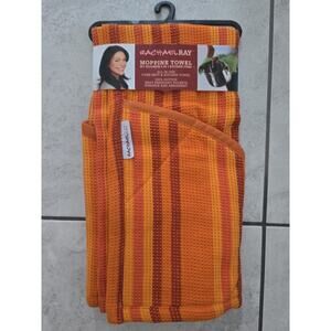 Rachael Ray 2-in-1 Moppine Absorbent Kitchen Towel Mitt Heat Resistant Orange